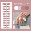24Pcs Wearable Short Trapezoid False Nails Detachable Press-on Nails Solid Color Fake Nails  Women