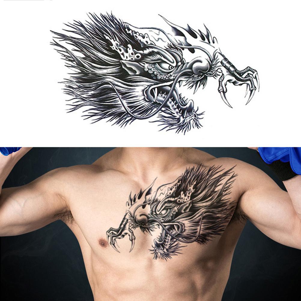 Large Chest Waist Shoulder Back Waterproof Temporary Tattoo Sticker Cross