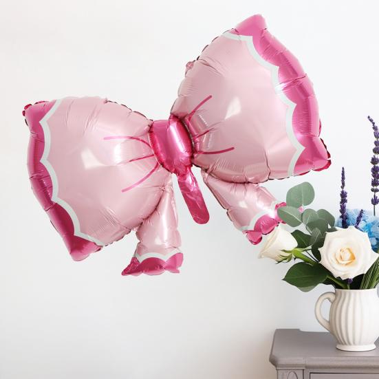 29 Inch Giant Bow Balloon Large Aluminum Foil Balloons for Birthday Party Bachelorette Bridal Engagement Wedding Anniversary Supplies