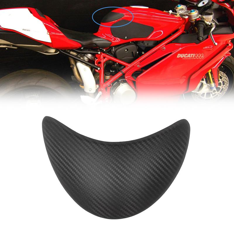 100% Carbon Fiber Front Tank Pad Cover Tank Top Fuel Tank Extension Riding protection For Ducati 749 999 999S 999R