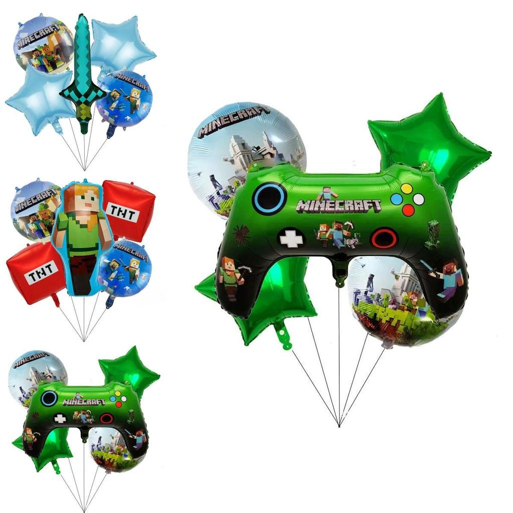Алюминиевые шары Roblox Minecraft для детской вечеринки по случаю дня рождения