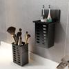 Plastic Wall Mounted Drainage Storage Rack, Cosmetic Storage Box, No Need To Install Chopsticks Tube