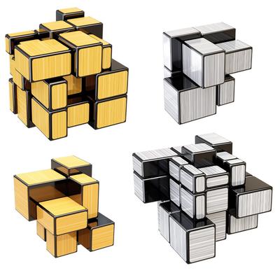 SENGSO Зеркальный Магический Кубик 2x2 3x3 Золотой Серебряный Магический Кубо Профессиональный Пазл Высокое Качество Детские Игрушки