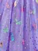Girls Ruffle Short Sleeve Butterfly Tulle Dress Kids Spring Summer Daily Birthday Party Princess Dress