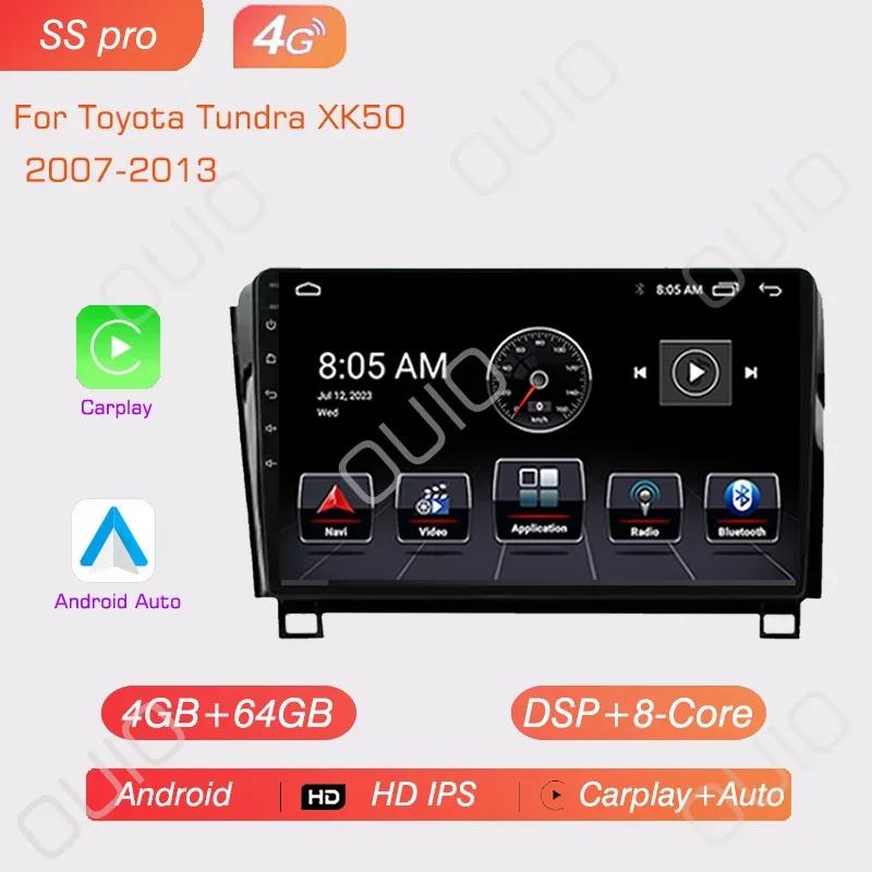 Android Радио для Toyota Tundra XK50 2007-2013/Sequoia XK60 2008-2017 Автомобильный стерео Мультимедийный проигрыватель Carplay Авто GPS навигация