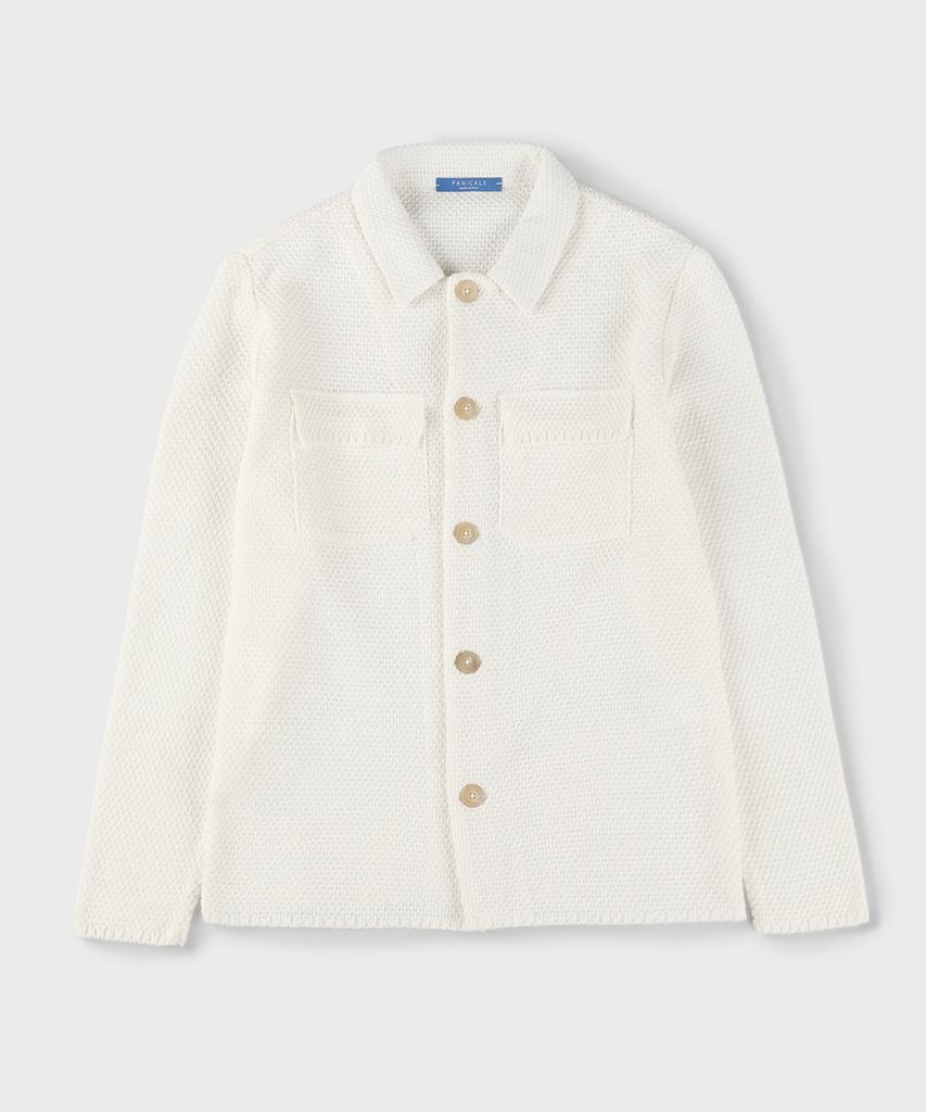 Panicale Ivory Pocket Knit Cardigan