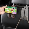 Универсальный складной крючок для подголовника автомобиля с замшей и АБС-пластиком для стильной и экономящей место организации
