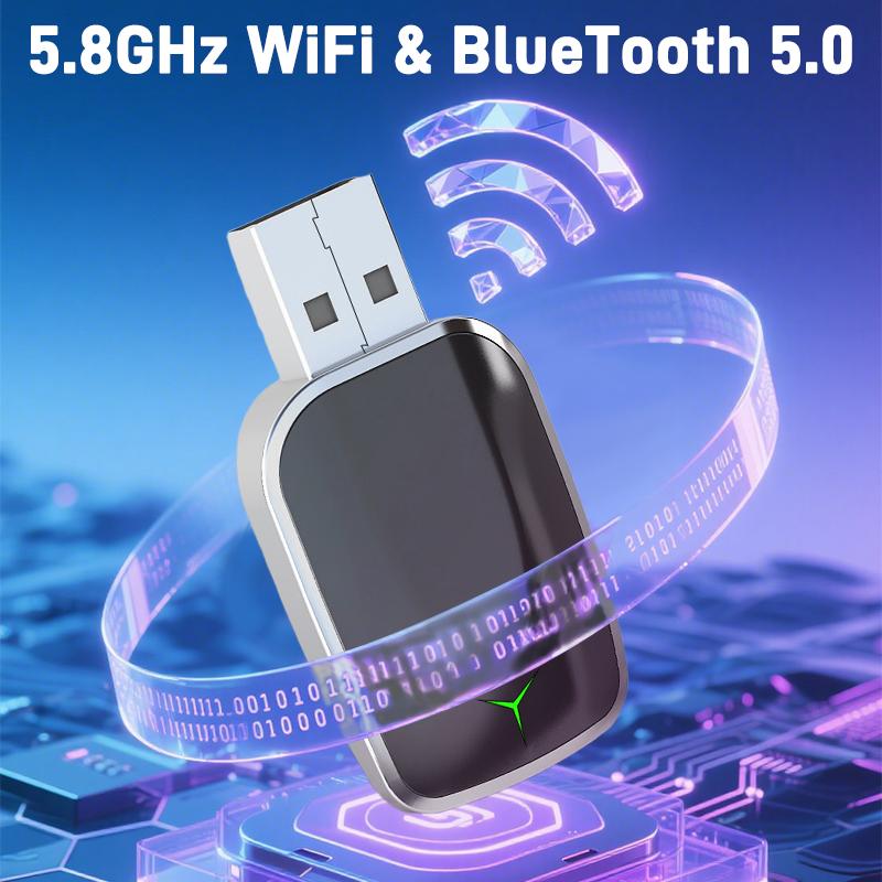 2025 Новое обновление 2-в-1 Мини Беспроводной адаптер CarPlay Преобразует проводной в беспроводной 5 ГГц Wi-Fi и потоковая передача с низкой задержкой Коробка Plug & Play