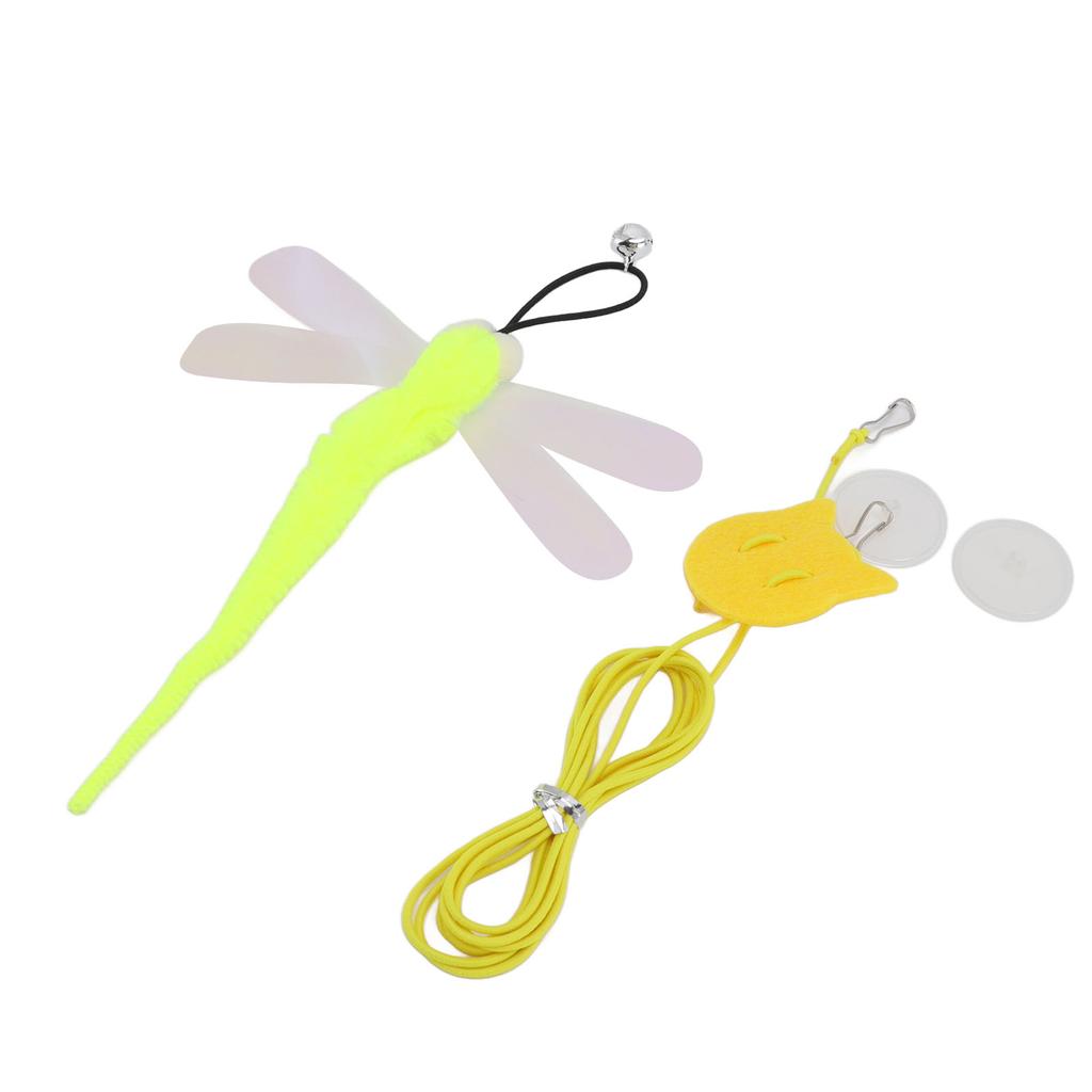 Подвесная игрушка для кошек, регулируемая интерактивная, бесследная, крючок, эластичный шнур, колокольчик, дверная подвесная игрушка для кошек