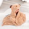 Children's Coral Fleece Hooded Bathrobe - Summer Baby Towel and Cloak for Swimming
