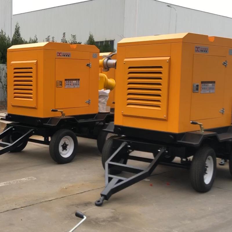 High-Capacity Diesel Engine Pumping Unit with Dual Inlets/Outlets for Flood Control and Drainage