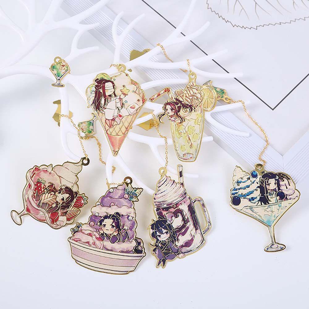 Wangji Wei Wuxian Stationery Book Markers Hollow Bookmark Pagination Mark Mo Dao Zu Shi Bookmark