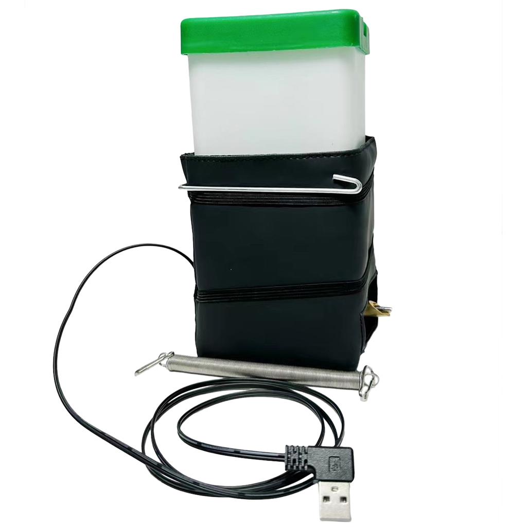 USB нагреваемая бутылка для воды для мелких животных, нагреваемая поилка для крепления на клетку, поилка для птиц с головкой ударника