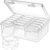 Plastic Transparent Storage Box DIY Earrings Storage Case  Jewelry Storage Accessories