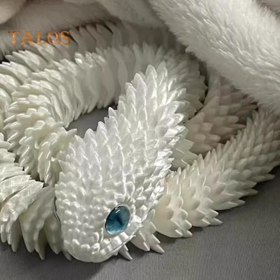 Художественная 3D-печатная фигурка змеи с подвижными суставами для украшения дома