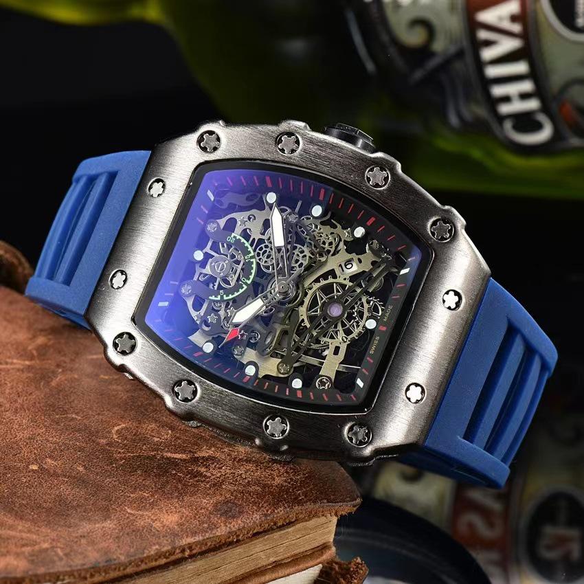 Самые продаваемые новые мужские часы Richard Skeleton Barrel Sport