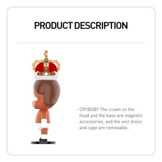 Официальный магазин POP MART MEGA CRYBABY 400 Королева Разбитое Сердце Фигурка Игрушка Пластиковая Модель Подарок Акция поддержки Оригинальный продукт