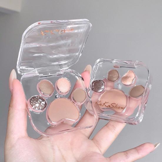 Палитра теней для век Cat Paw, 5 цветов, мерцающие матовые, натуральные, нюдовые, стойкие