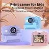 Kids' Instant Camera with Dual Front & Rear Lenses, Multiple Filters, Built-in Games, Flash, and Long-lasting Battery.
