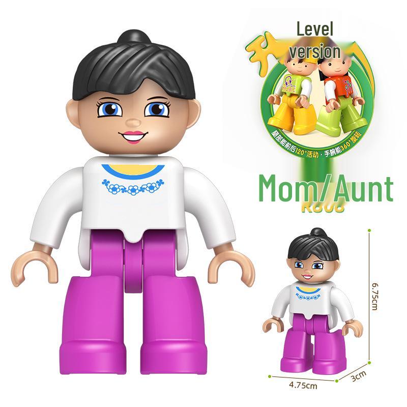 Compatible Large-Particle Building Block Minifigure Educational Toys for Early Childhood