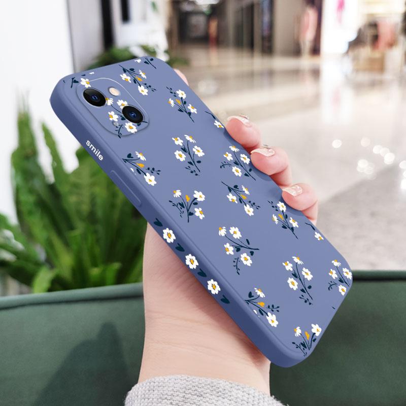 Nice Flowers Phone Case For iPhone 17 Air 16 16e 15 14 13 12 11 X XR XS Plus Pro Max Mini Silicone Cover