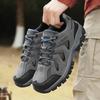 Fashion Vintage Style Men' Handmade Hiking Shoes Durable Waterproof Trekking Sneakers Non-Slip Sole Trainers Male Comfy Walking Footwear