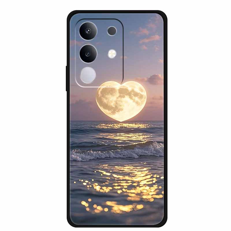 For vivo T4x Cover Silicone TPU Phone Case Funda for vivo T4x 5G V2437 Black Back Bumper Soft Protector Cartoon Anime Cute Capa