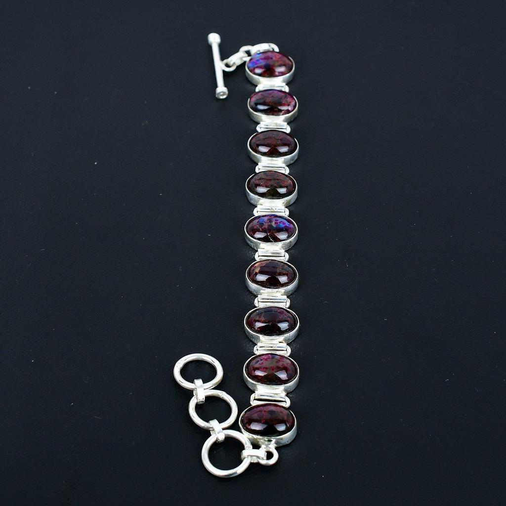 Цветной браслет из лабрадорита, браслет из стерлингового серебра 925 пробы, браслет с регулируемой цепочкой, браслет ручной работы в стиле бохо, ювелирное изделие с драгоценным камнем, подарки на помолвку