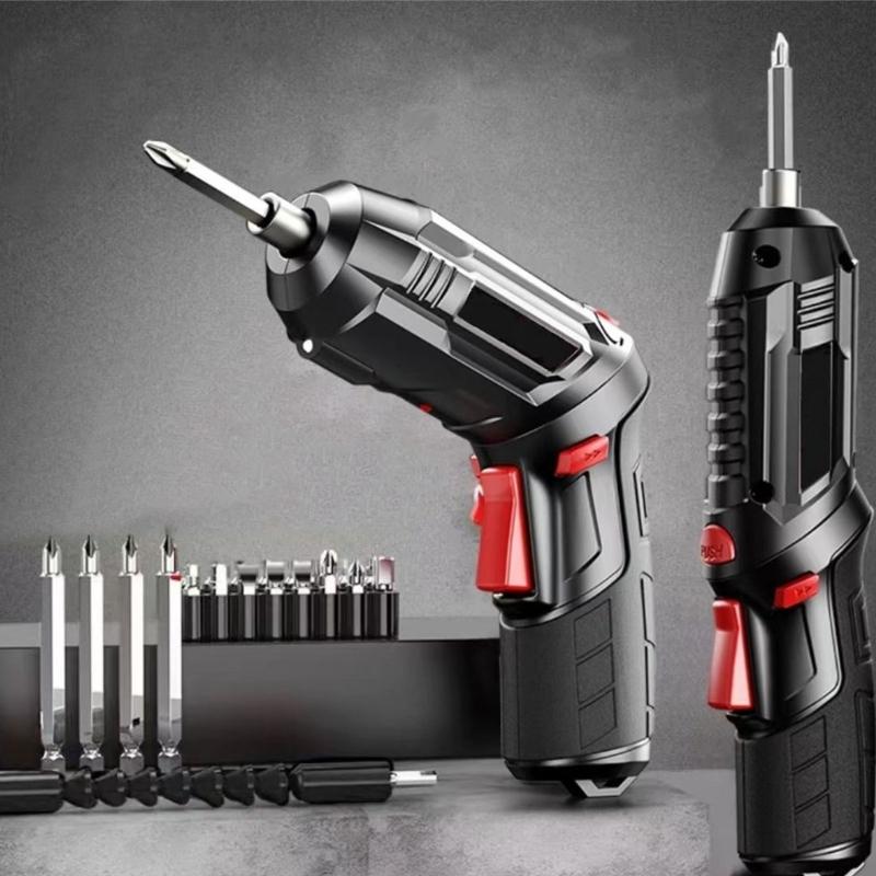 Многофункциональный набор электрических отверток, портативный беспроводной электроинструмент со светодиодной подсветкой для дома