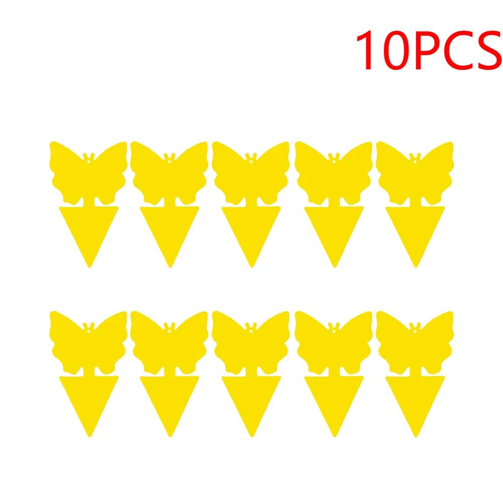 100-10pcs Dual-Sided Insect Mosquito Sticky Trap For Garden Insect Killer Whitefly Thrip Fruit Fly Gnat Waterproof Sticky Board