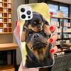 Чехол для телефона с изображением собаки породы ротвейлер Для iPhone 16 17 Air 15 14 Pro Max 16E Чехол для телефона 13 Mini 12 11 7 SE 8 Печатный узор Подходящие чехлы 1