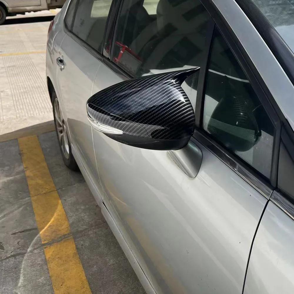 Для Peugeot 508 Citroen C4L 2013-2016 Автомобильная наклейка Накладка на зеркало заднего вида Боковое зеркало Колпачок крыла Внешняя отделка корпуса заднего вида двери Карбон