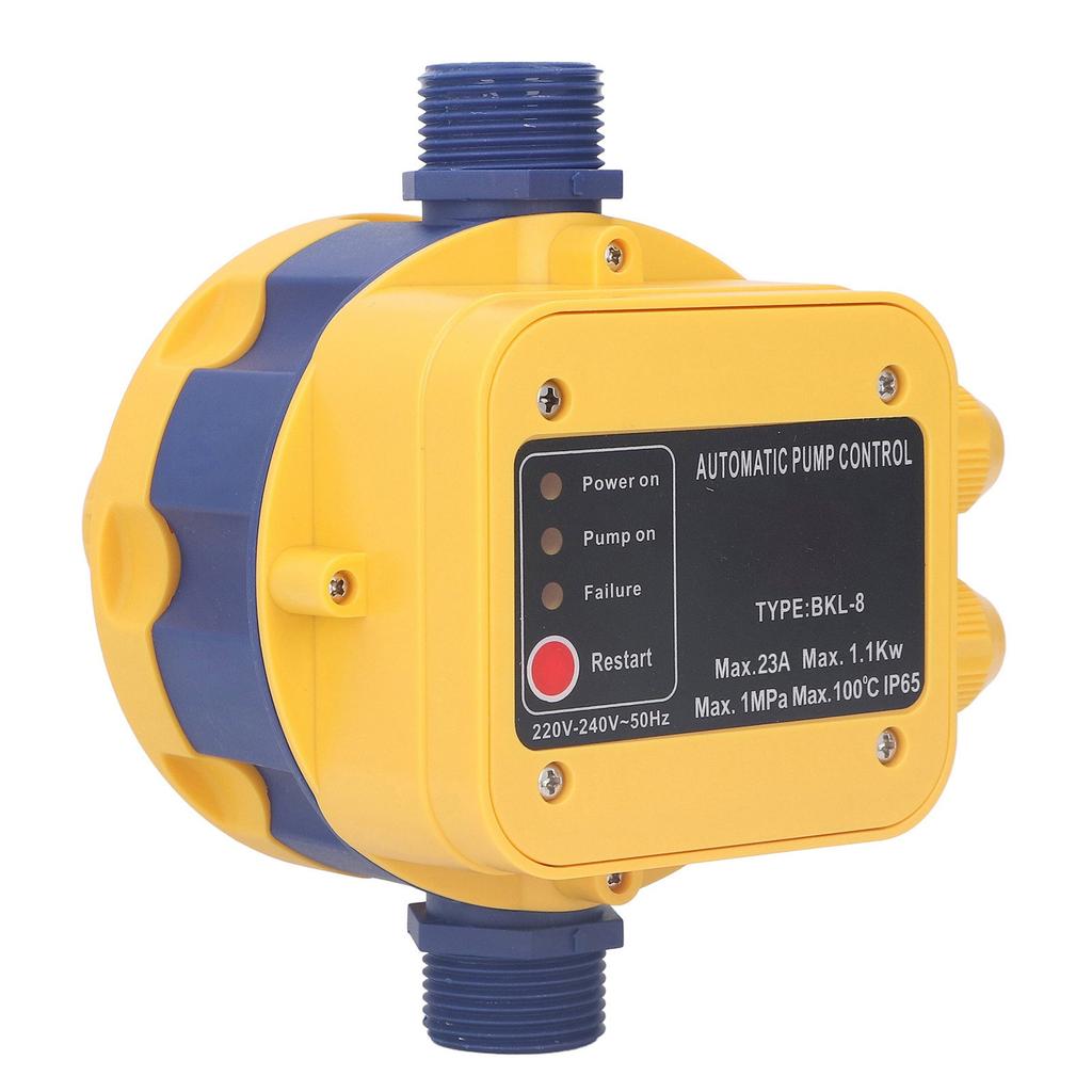 Автоматический контроллер водяного насоса, электронный переключатель давления 145PSI, регулируемая защита от нехватки воды