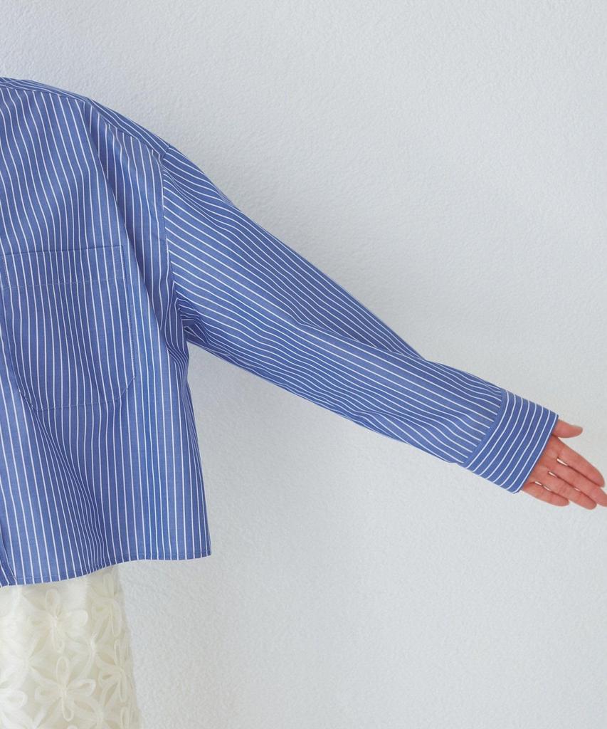 ROPE PICNIC Pollen Cropped Rose Pink Women's Guard/Wrinkle-Resistant Shirt, (64)