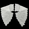 Cotton Embroidered Lace Shoulder Collar with Floral Punch Design for DIY Crafts
