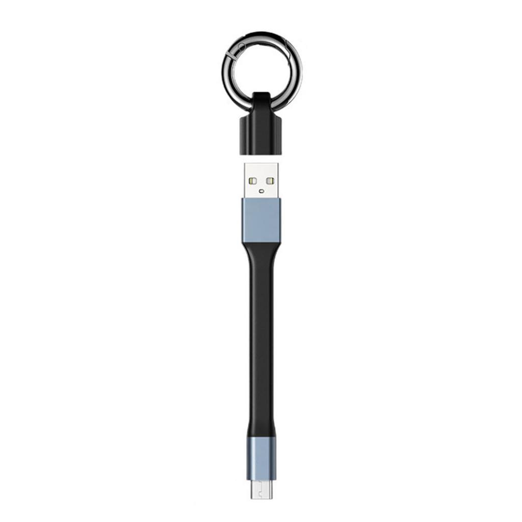 Keychain USB C 3A Quick Charging Cable USB Type C Cable Fast Charging Data Cord 11.5cm for Smartphones