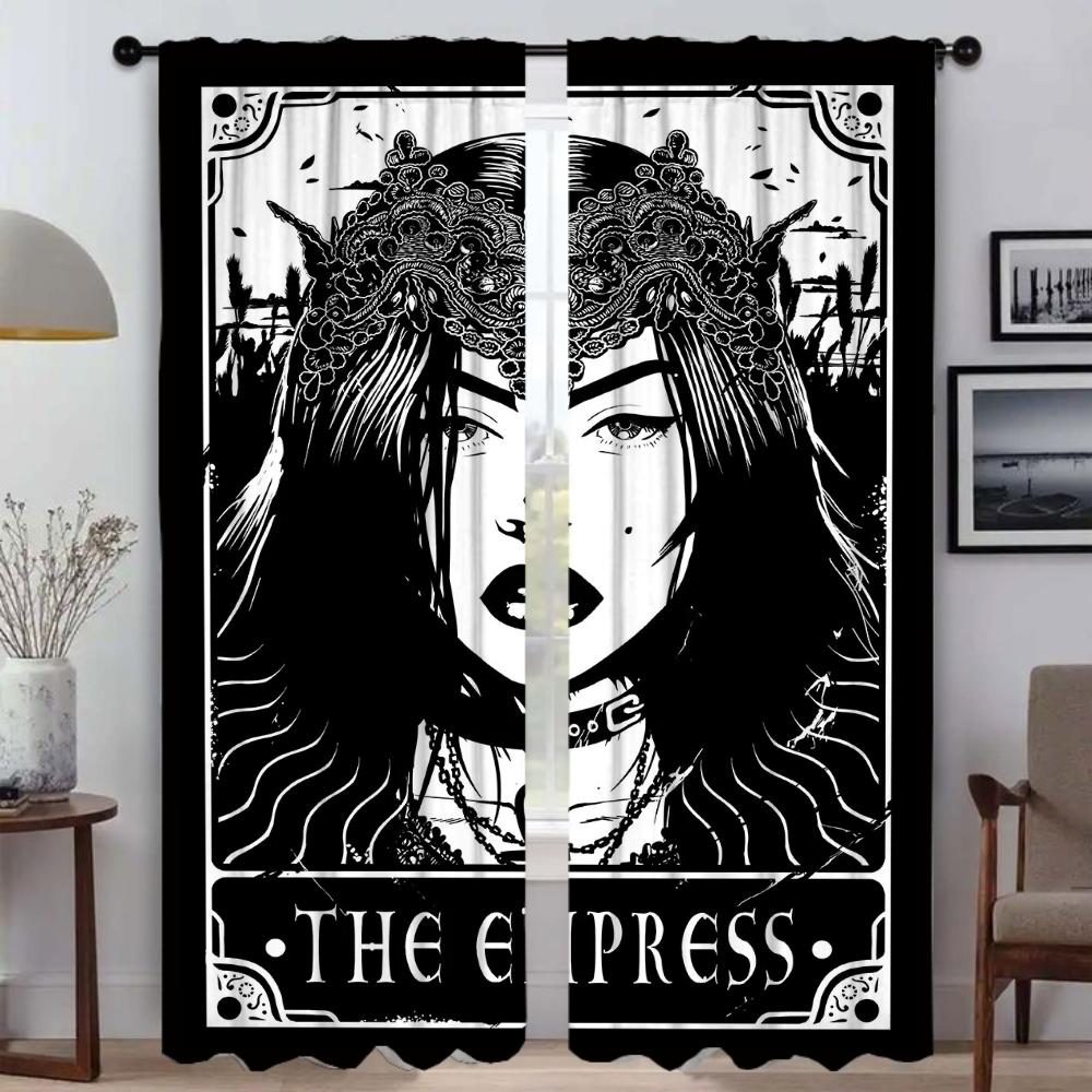 Гадание на картах Таро Элегантные шторы для гостиной Затемняющие шторы Тюль для спальни Домашний интерьер Шторы 2 шт.