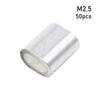 10-50Pcs M1 To M12 Crimp Sleeve Oval Wire Ferrules New Cable Clip  Steel Wire Rope