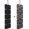 Enamel Lapel Pin Display Panels Organizer with 5 Loose-leaf Board Pieces Multipurpose Brooch Pin Hanging Bag Display Holder