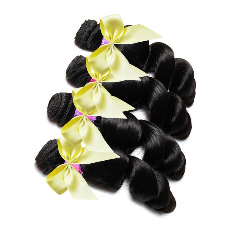 Модные и элегантные 100% натуральные черные человеческие волосы толщиной 10А