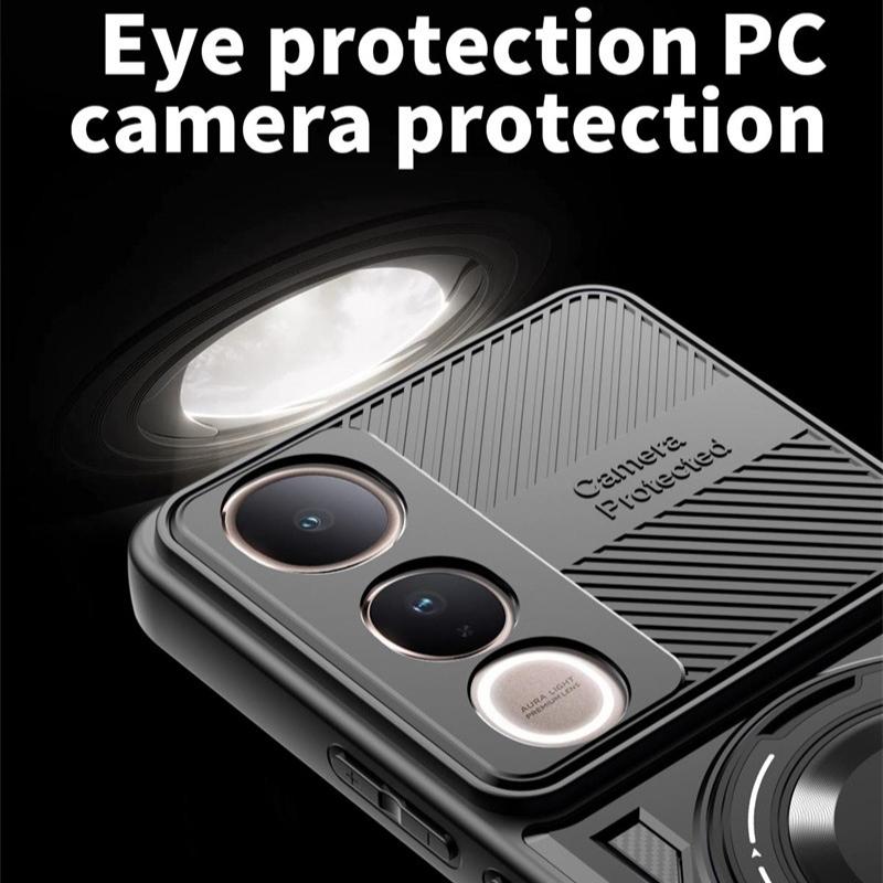 Противоударный бронированный чехол для Vivo V50 Lite 5G V50e Защитная крышка Держатель-кольцо Подставка Ударопрочный Capa Shell Fundas