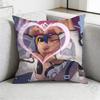Game OOverwatchS Pillow Case Square DoubleSided Printing Short Plush Sofa Cushion Cover Bedroom Bedside Pillow