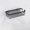 Wall Mounted Bathroom Storage Rack Black/White Kitchen Sponge Holder Cosmetics Storage Rack  Sink