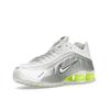 Nike Shox R4 белые металлические серебристые женские кроссовки Volt AR3565-102