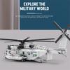 CH-53E Транспортный вертолет Конструктор Армейский самолет Военный истребитель Модель Сборные кирпичики Детские игрушки DIY Праздничный подарок