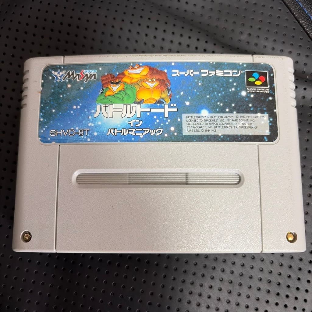 Used Battletoads in Battlemaniacs SFC SNES Super Famicom SHVC-8T tested working Nintendo Action Masiya (NCS) NTSC-J Super Nintendo Cartridge