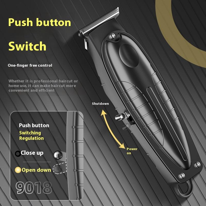 Профессиональный электрический парикмахерский триммер для мужчин, машинка для стрижки бороды, беспроводная машинка для стрижки волос, перезаряжаемая, 0 мм