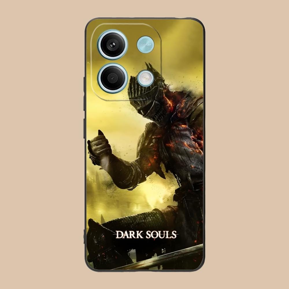 Чехол-бампер Dark Souls для мобильного телефона Xiaomi POCO M6 M5 M4 M3 X6 X5 X4 X3 F6 F5 F4 F3 F2 C40 Pro GT 5G Черный