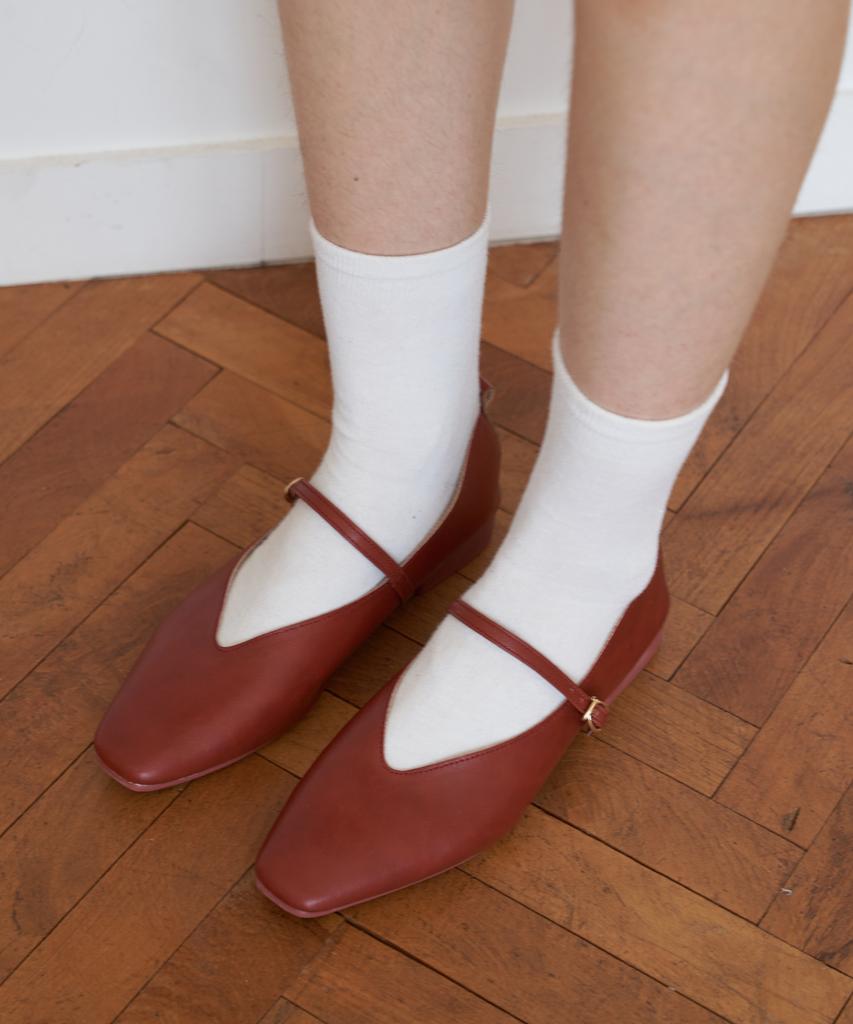 Шпора Луна Мэри Джейн Плоский -Sa9009 (3Color) Туфли Мэри Джейн на плоской подошве