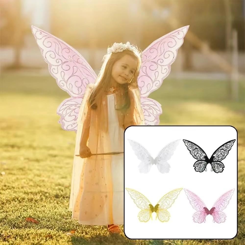 Sparkle Butterfly Fairy Wings Colorful Elf Wings Costume Fantasy Cosplay Wings  Party Favor